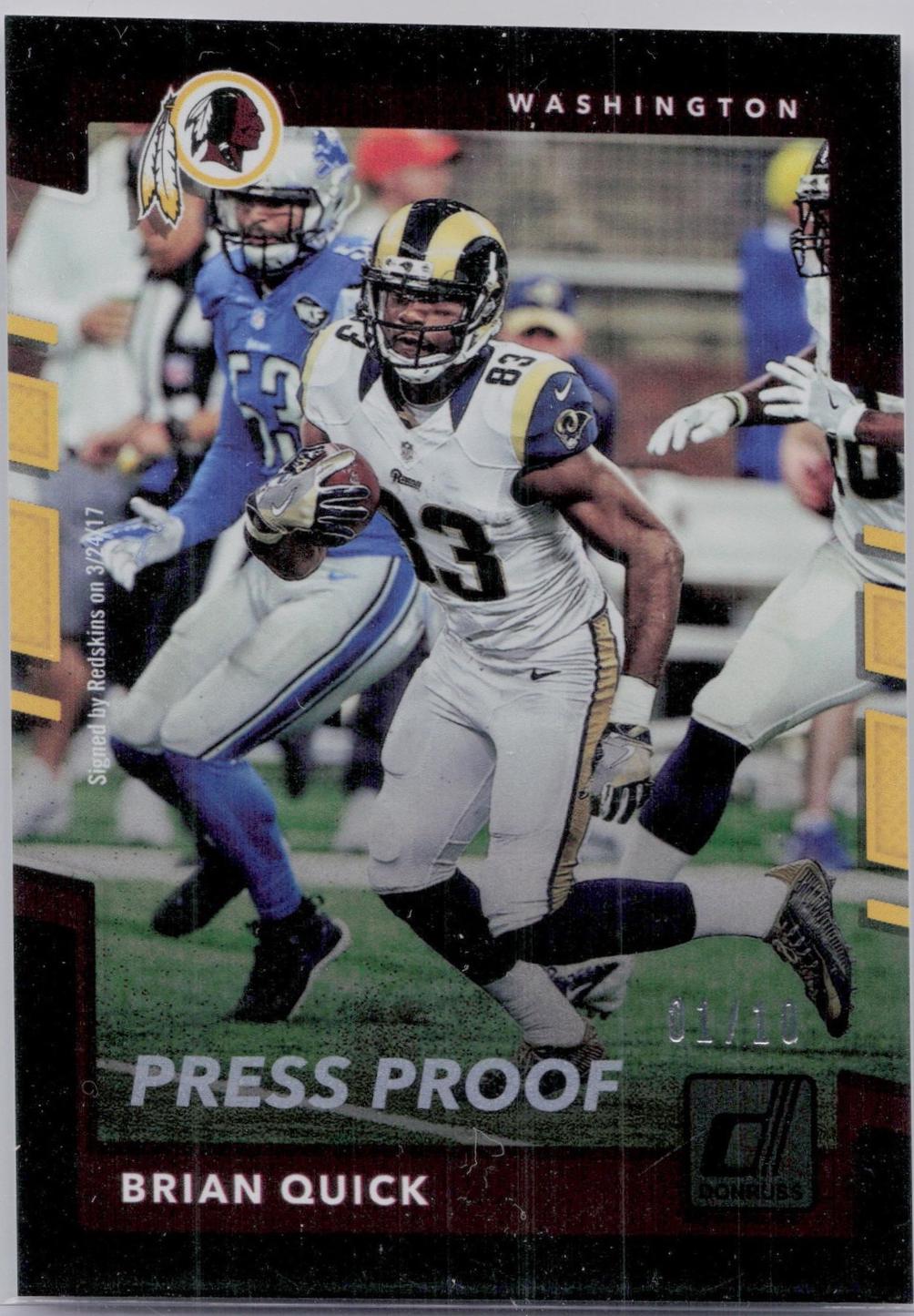 Brian Quick [Black Press Proof] #244