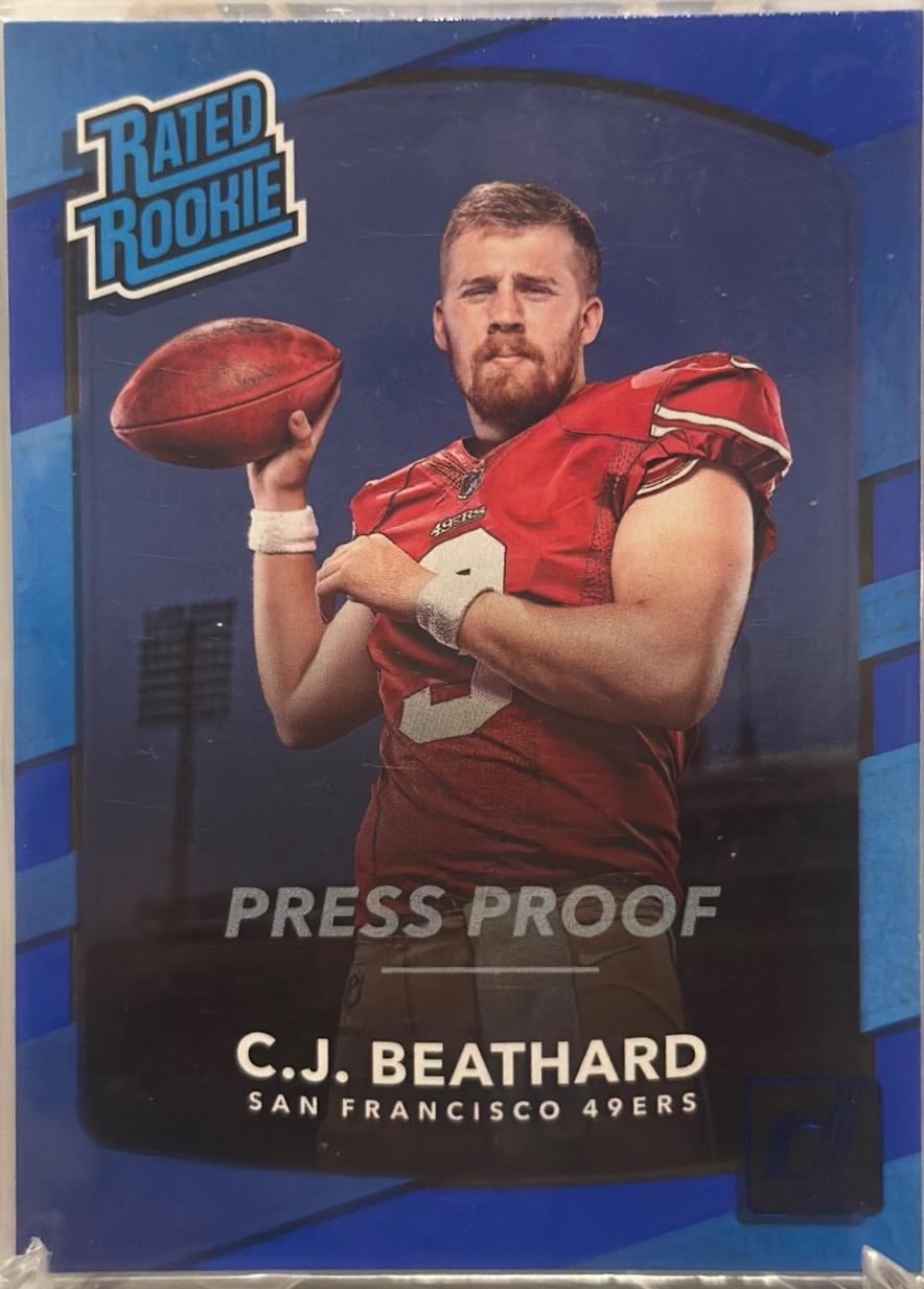 C.J. Beathard [Blue Press Proof] #320