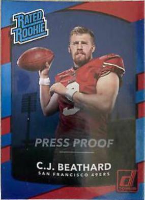 C.J. Beathard [Red Press Proof] #320