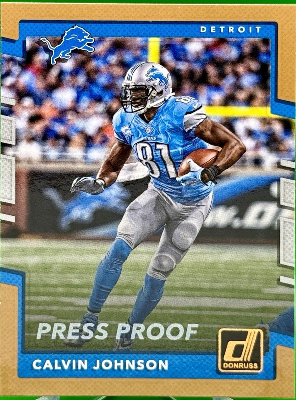 Calvin Johnson [Bronze Press Proof] #31