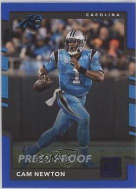 Cam Newton [Blue Press Proof] #35