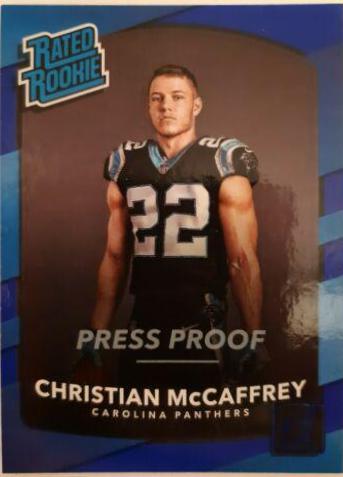 Christian McCaffrey [Blue Press Proof] #318