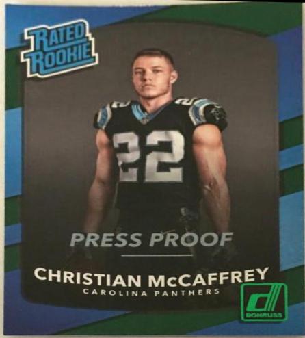 Christian McCaffrey [Green Press Proof] #318