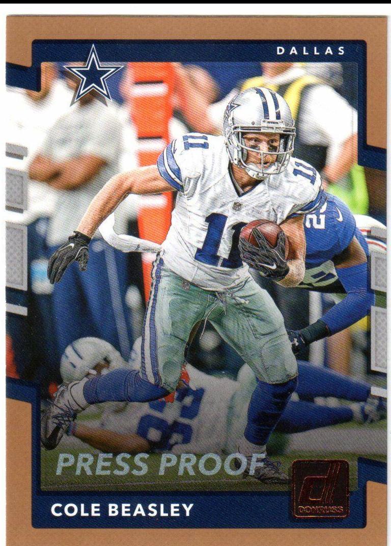 Cole Beasley [Bronze Press Proof] #175