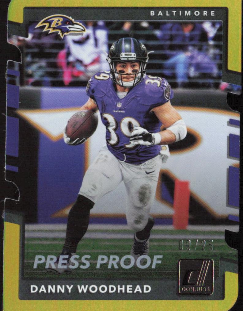 Danny Woodhead [Gold Die Cut Press Proof] #254
