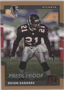 Deion Sanders [Bronze Press Proof] #123