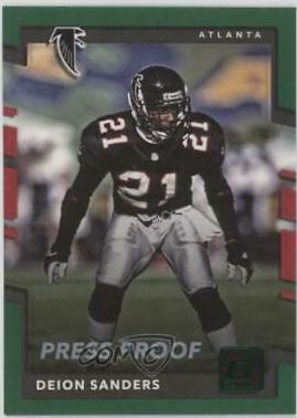 Deion Sanders [Green Press Proof] #123