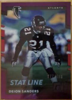 Deion Sanders [Season Stat Line Press Proof] #123