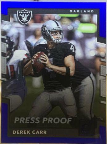 Derek Carr [Blue Press Proof] #133