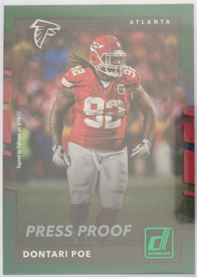 Dontari Poe [Green Press Proof] #291