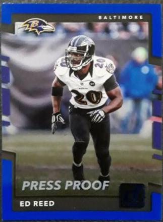 Ed Reed [Blue Press Proof] #163