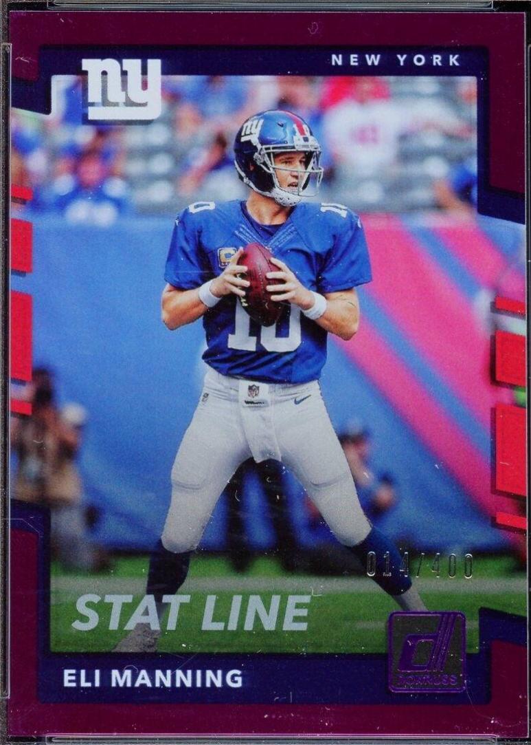 Eli Manning [Season Stat Line Press Proof] #10
