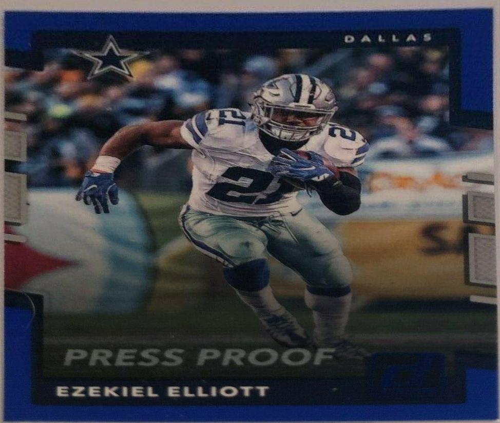 Ezekiel Elliott [Blue Press Proof] #114