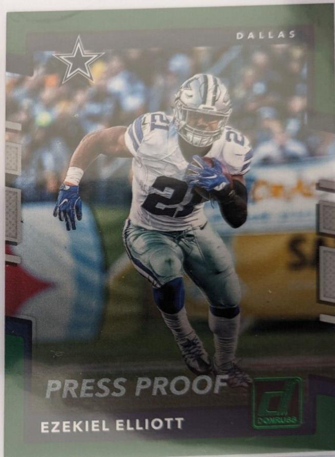 Ezekiel Elliott [Green Press Proof] #114