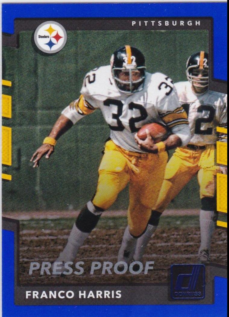 Franco Harris [Blue Press Proof] #187