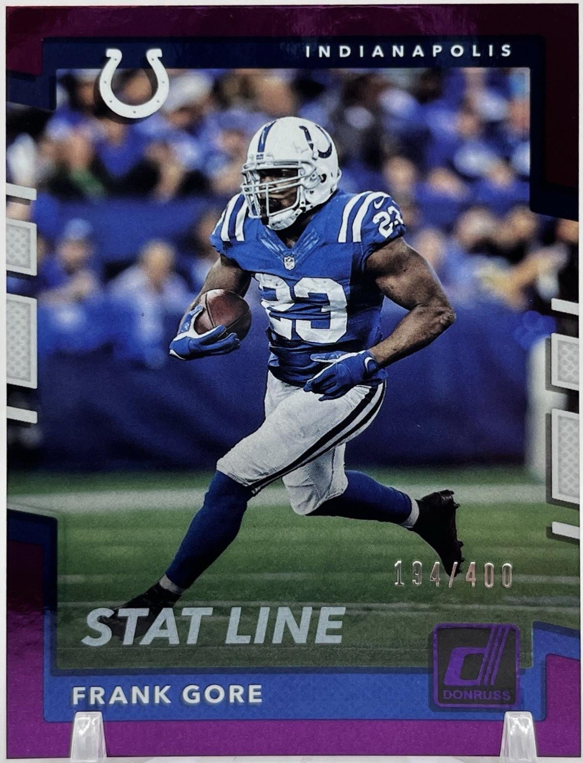 Frank Gore [Season Stat Line Press Proof] #40