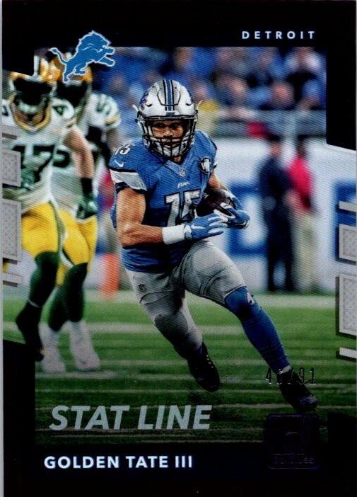 Golden Tate III [Season Stat Line Press Proof] #13