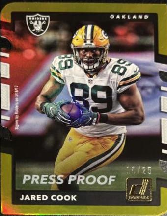 Jared Cook [Gold Press Proof] #294