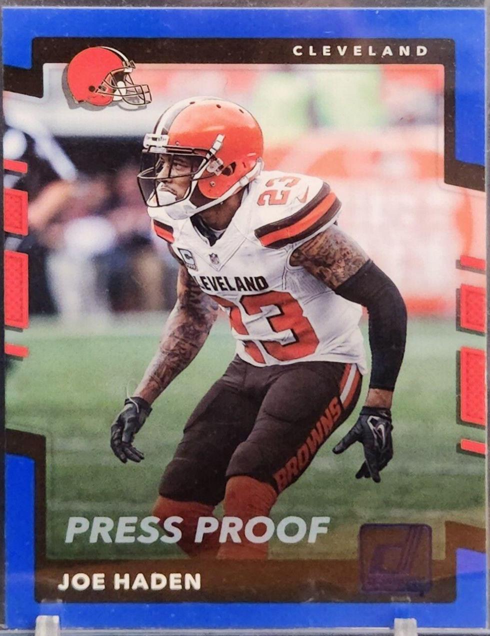 Joe Haden [Blue Press Proof] #26