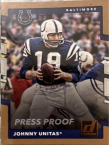 Johnny Unitas [Bronze Press Proof] #229