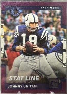 Johnny Unitas [Season Stat Line Press Proof] #229