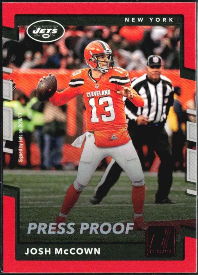 Josh McCown [Red Press Proof] #2