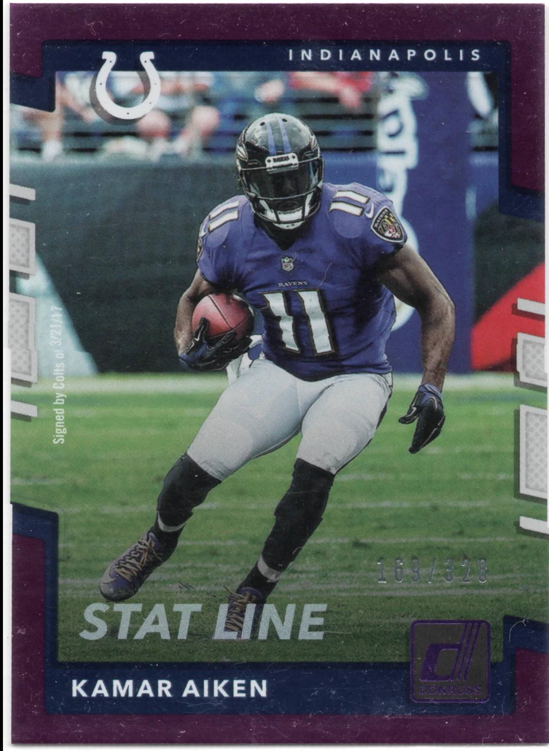 Kamar Aiken [Season Stat Line Press Proof] #126