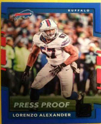 Lorenzo Alexander [Blue Press Proof] #24