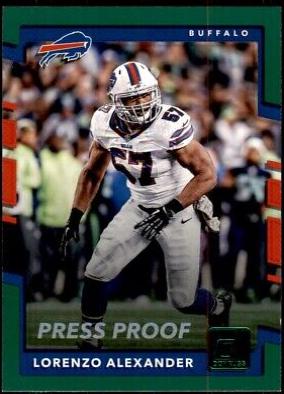 Lorenzo Alexander [Green Press Proof] #24