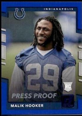 Malik Hooker [Blue Press Proof] #368