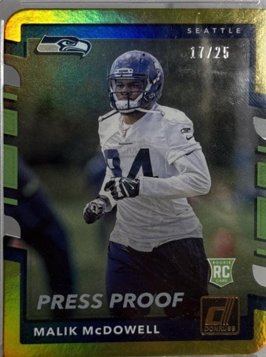 Malik McDowell [Gold Die Cut Press Proof] #389
