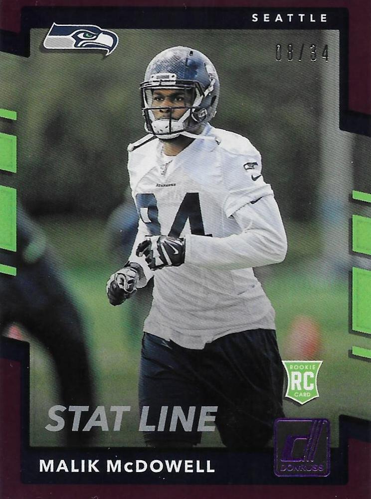 Malik McDowell [Season Stat Line Press Proof] #389