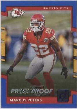 Marcus Peters [Blue Press Proof] #222
