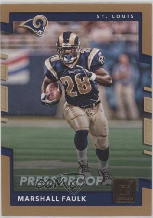 Marshall Faulk [Bronze Press Proof] #258