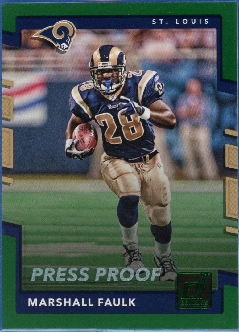Marshall Faulk [Green Press Proof] #258