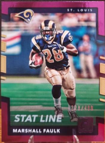 Marshall Faulk [Season Stat Line Press Proof] #258