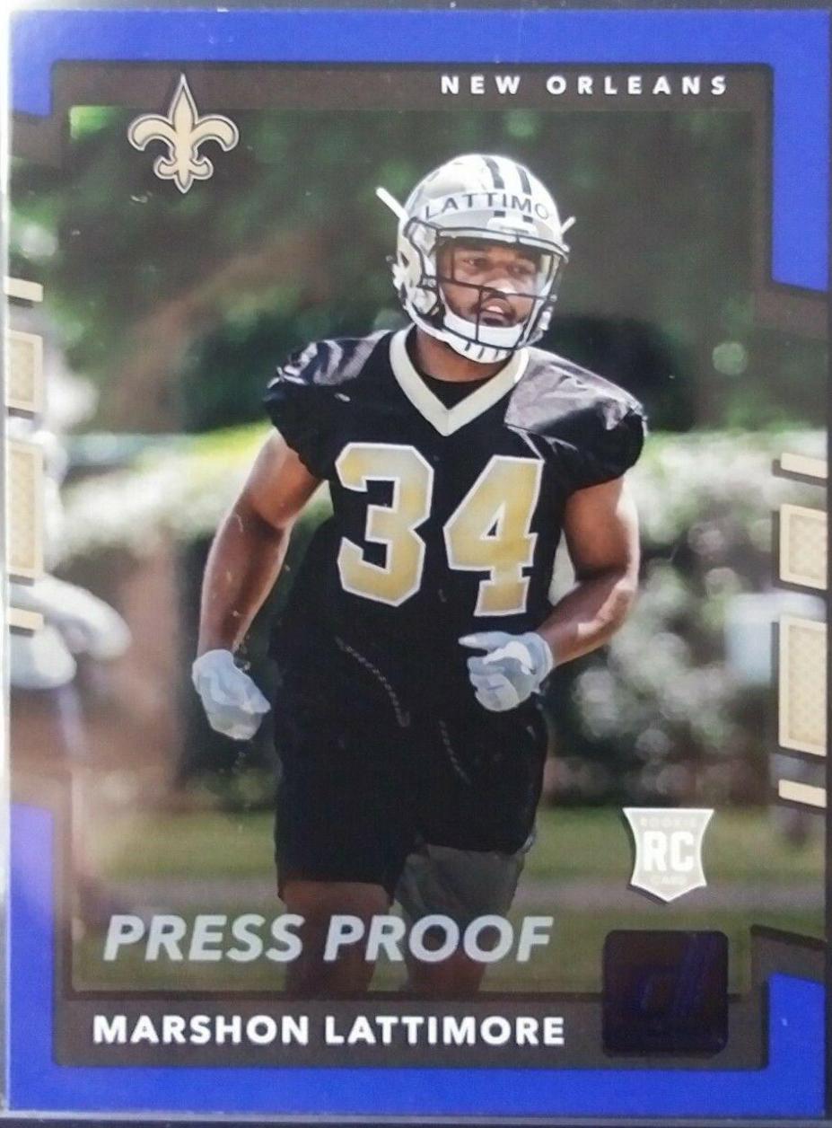 Marshon Lattimore [Blue Press Proof] #386