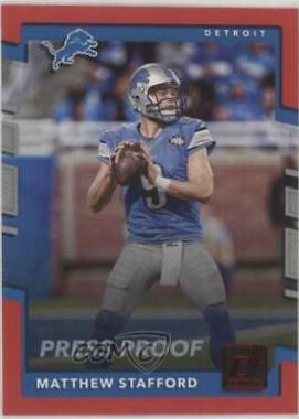 Matthew Stafford [Red Press Proof] #116