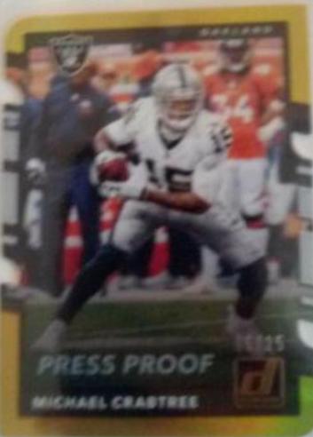 Michael Crabtree [Gold Die Cut Press Proof] #183