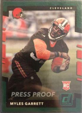 Myles Garrett [Green Press Proof] #356