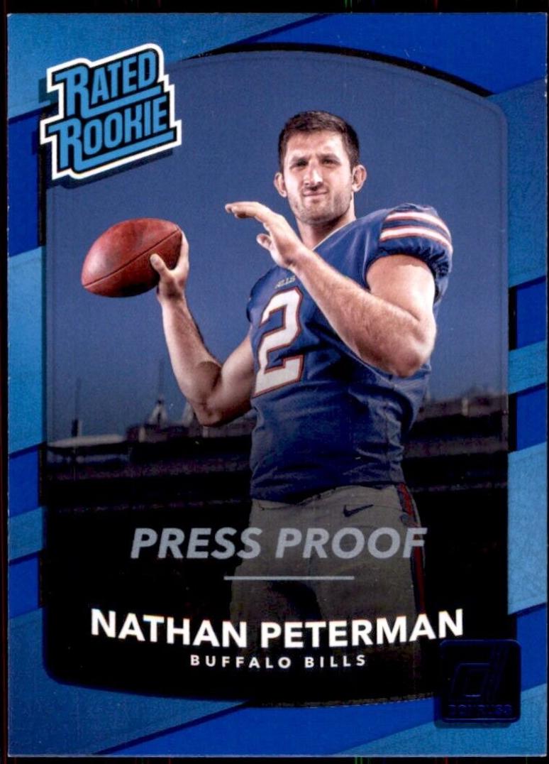 Nathan Peterman [Blue Press Proof] #334