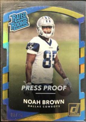 Noah Brown [Gold Die Cut Press Proof] #341
