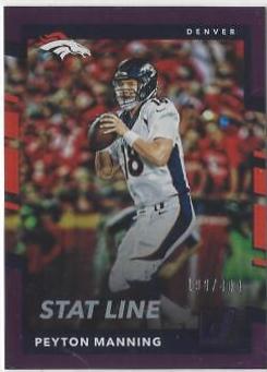 Peyton Manning [Season Stat Line Press Proof] #217