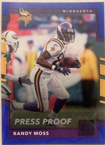 Randy Moss [Blue Press Proof] #60