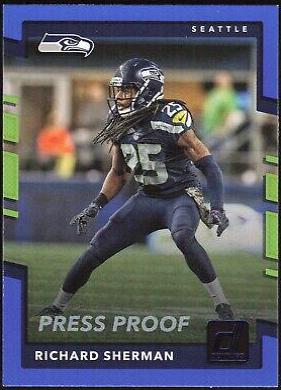 Richard Sherman [Blue Press Proof] #4