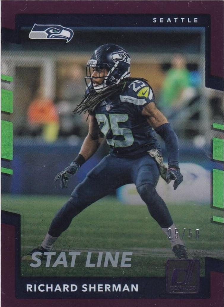 Richard Sherman [Season Stat Line Press Proof] #4