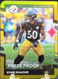 Ryan Shazier [Gold Die Cut Press Proof] #53