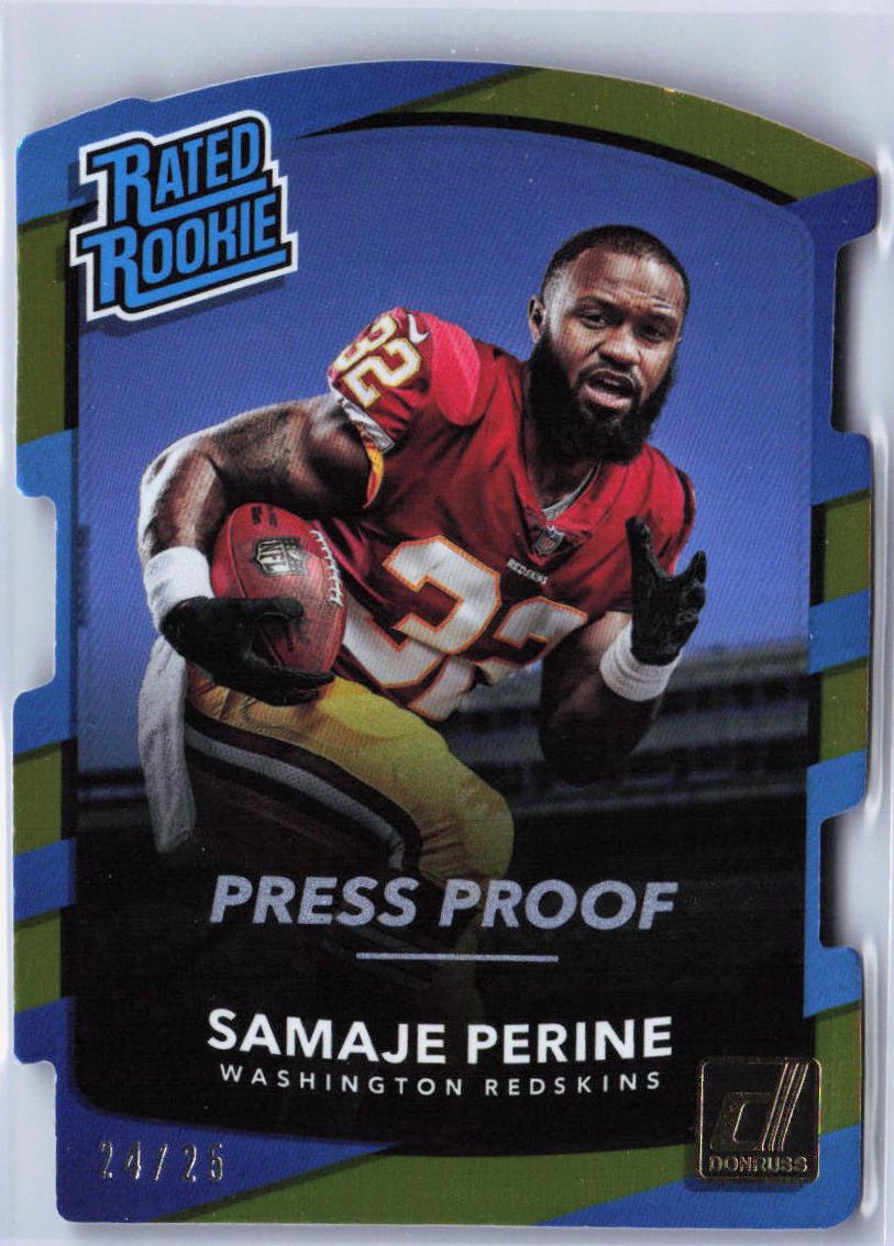 Samaje Perine [Gold Die Cut Press Proof] #306