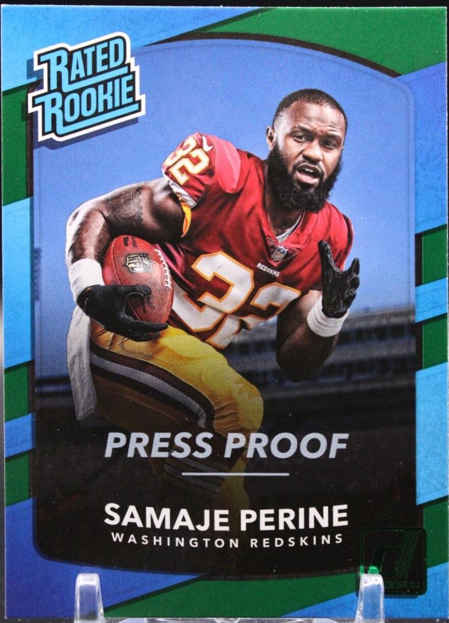 Samaje Perine [Green Press Proof] #306