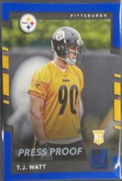 T.J. Watt [Blue Press Proof] #372